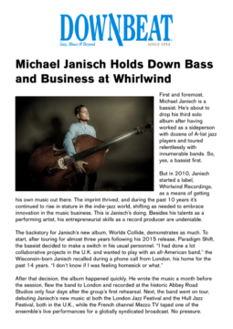 Downbeat Magazine MJ feature for 'World's Collide'